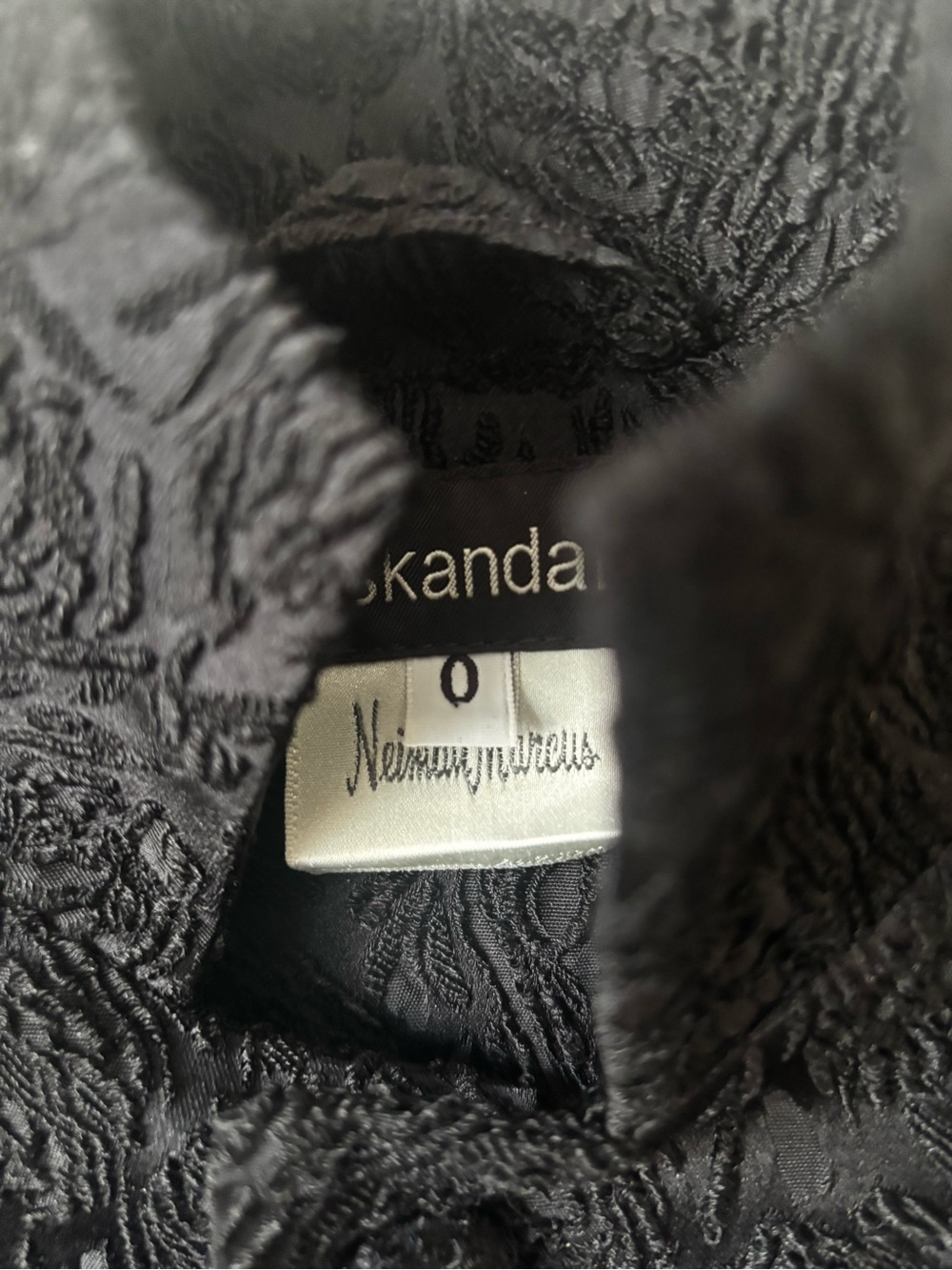 eskandar Black Textured Stand Collar Jacket